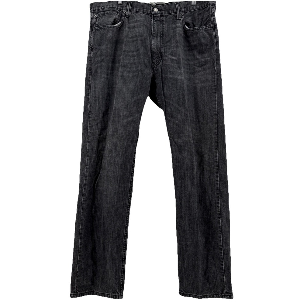 Levi's 505 Straight Fit Jeans Mens 40x32 Black Fade Denim Classic Mexico Y2K